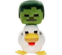 Mattel Minecraft Jouet jockey en peluche Zombie Poulet, animal en peluche de collection, poupée douce de 20,3 cm inspirée du personnage du jeu vidéo