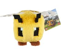 Mattel Minecraft Peluche en Forme d'abeille, poupée Douce inspirée du Film Minecraft 20,3 cm