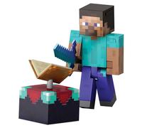 Minecraft Figurine Steve Enchantée De Niveau Diamant