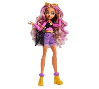 Mattel Monster High 2022 Day Out - MTHKY72 - Poupée articulée 25cm - Personnage Clawdeen Wolf Violet