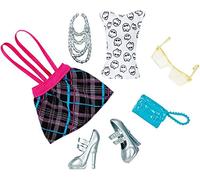 Mattel Monster High - Frankie Stein - Ensemble complet de mode - Robe, Chaussures, Bijoux, Sac - 6+