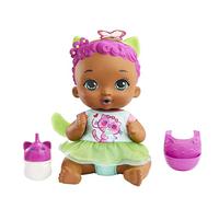Mattel My Garden Baby Bébé Chaton Boit et Fait Pipi Poupée (30 cm) et accessoires, avec couche réutilisable, et biberon, Jouet Enfant, Dès 3 ans, HHL23