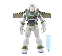 Mattel Pixar Buzz l’Éclair Figurine Articulée Buzz L’Éclair et son Jet Pack (30 cm), Figurine Parlante (version française), avec traînée de vapeur, Jouet Enfant, Dès 4 ans, HJJ37