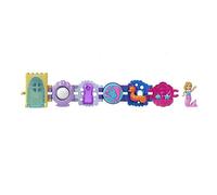 Mattel - Polly Pocket Bracelet Treasures - Thème Coquillage des mers - Bracelet + 1pcs micro poupée ainsi que des fonctionnalités interactives!