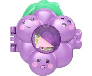 Mattel Polly Pocket Fruit Friend Révélation Surprise sur le thème du raisin Mini jouet pour enfants