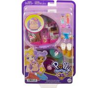 Polly Pocket Coffret Café du Hérisson avec 2 Mini-Figurines, 4 Éléments De Jeu Et 12 Accessoires, Jouet Voyage, Thème Animaux, Jouet Enfant, A Partir De 4 Ans, HRD37