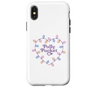 Mattel - Polly Pocket Holidays - Lumières de Noël en Forme de cœur Coque pour iPhone X/XS