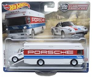 Mattel Porsche 959 Euro Hauler par Hot Wheels Team Transport, blanc #61