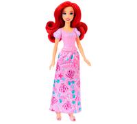 Mattel Poupée Disney Ariel JHL49 - 8 surprises, boîte à bijoux en forme de cœur et bague enfant