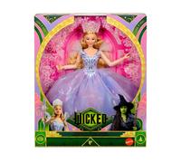 Mattel Poupée Articulée Glinda Collection Wicked For Good - Robe Organza, Varita, Tiara - 11 Points d'Articulation - Universal Pictures