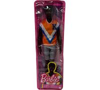 Barbie Poupée Ken Fashionistas, Cheveux Bruns nattés, Maillot et Short de Sport Tendance, Jouet Enfant, Dès 3 Ans, HJT08