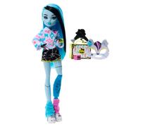 Monster High – Coffret Secrets de Beauté Frankie Stein – Poupée, kit teinture et console – JMG73
