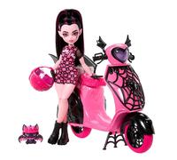 Monster High Poupée Draculaura et son scooter Rose pour enfants