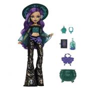 Monster High Poupée Willow Thorne la Sorcière de la Nature et Son Aide auditive, avec des Accessoires comme Le Chaudron Surprise et Un Pot à Herbes