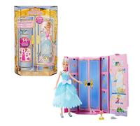 Mattel Disney Princesses Disney Cendrillon Royal Fashion Reveal Poupée et ami avec 12 éléments d’habillage et accessoires surprises, jouet inspiré du film Disney, cadeau pour enfants, JCR96