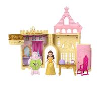 Mattel Princesses Disney Coffret Le Château De Belle, Histoires À Empiler, Maison De Poupée Avec Mini-Poupée Et 8 Éléments De Jeu, Jouet Enfant, Dès 4 Ans, HPL52