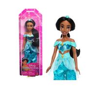 Mattel Princesses Disney Poupée Jasmine articulée avec tenue scintillante et accessoires dont chaussures et diadème, Jouet Enfant, Dès 3 ans, HLW12