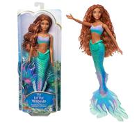 Mattel Princesses Disney Poupée La Petite Sirène Ariel Posable avec tenue Signature, cheveux longs et queue de sirène couleur, inspiré du film Disney, Jouet Enfant, Dès 3 ans, HLX08