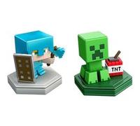 Mattel set Minecraft Earth Boost Minis 5 cm noir/or 2-pièces noir G