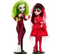 Monster High Skullector Coffret de 2 poupées de collection Bételgeuse et Lydia Deetz issues du film « Beetlejuice Beetlejuice » avec accessoires et emballage à exposer, HYV96