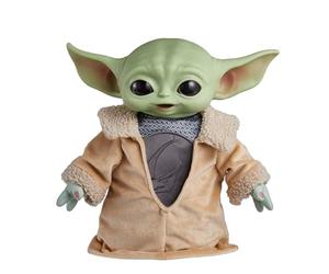 Mattel Star Wars Peluche Din Grogu de 28 cm, avec tête rigide et base remplie de grains, inspirée de l'univers Star Wars : The Mandalorian saison 3, HPG49, Multicouleure