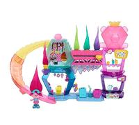 Mattel Trolls 3, Coffret Mont Rageous Avec Figurine Reine Poppy, 2 Étages, Plus De 25 Accessoires, Toboggan Amovible, 4 Hair Pops, Jouet Enfant, A Partir De 3 Ans, HNV37