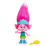 Mattel Trolls 3, Poupée Rainbow Hairtunes Reine Poppy Dreamworks Aux Cheveux Roses, Effets Sonores Et Lumineux, Brosse Et Couronne Incluses, Jouet Enfant, A Partir De 3 Ans, HNF20