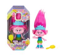 Mattel Trolls - Poppy Arc-en-ciel Musical Poupée Cheveux Arc - Hauteur 30 cm - HTP28 Hairtunes