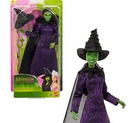Mattel Universal Pictures Poupée Wicked Elphaba Thropp avec Tenue Amovible et 7 Points d’Articulation, inspirée du Film, JMG23