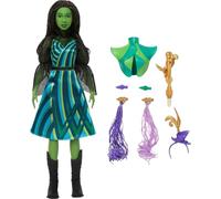 Mattel Universal Pictures Wicked Coffret Elphaba Se Prépare | Accessoires de mode, extensions de cheveux, ongles avec changement de couleur, tenue amovible, JMG15