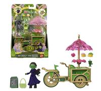 Mattel Universal Pictures Wicked Emerald City Jouet avec chariot et petite poupée Elphaba et 7 accessoires, inspiré du film