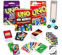 Mattel UNO - Lot de 3 jeux d'extension avec tous les jeux sauvages, inversés et impitoyables pour enfants et plus | Jeux de cartes pour enfants, nuit