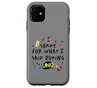 Mattel - UNO - Sorry for What I Said During The Game Coque pour iPhone 11
