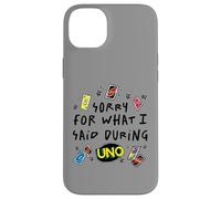 Mattel - UNO - Sorry for What I Said During The Game Coque pour iPhone 14 Plus