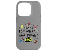 Mattel - UNO - Sorry for What I Said During The Game Coque pour iPhone 14 Pro