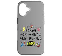 Mattel - UNO - Sorry for What I Said During The Game Coque pour iPhone 16