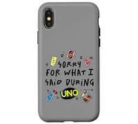 Mattel - UNO - Sorry for What I Said During The Game Coque pour iPhone X/XS