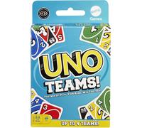 Mattel UNO Teams Jeu de cartes pour enfants, adultes, soirées familiales, fêtes et voyages