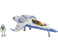 Mattel Jouet Vaisseau spatial Buzz l’Éclair XL-15 Série Hypervitesse 15,2 cm + figurine 3,2 cm
