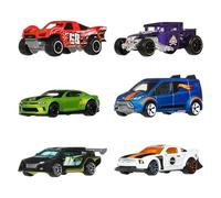 Hot Wheels - Coffret Multipack Legends - Lot de 6 véhicules et camions métal moulé 1/64 - JLB24