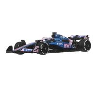 Hot Wheels Véhicule Formule 1 BWT Alpine Pierre Gasly #10 – Métal 1/64, Pneus Real Riders, JKD82