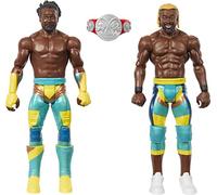 Mattel Wwe Coffret 2 Figurines Articulées Duel De Champions The New Day Kofi Kingston Et Xavier Woods, Avec Titre De Champion Wwe, 10 Points D’Articulation, Jouet Enfant, A Partir De 3 Ans, HLL79