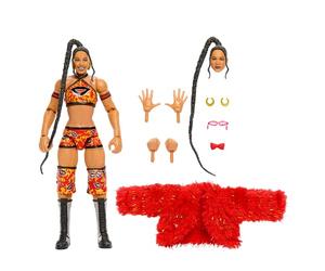 Mattel WWE Coffret Bianca Belair Avec Figurine Articulée 15Cm, Accessoires Superstar Édition Ultimate, Tête+Mains Interchangeables, 30 Articulations, À Collectionner, Jouet Enfant, Dès 3 Ans, HVF84