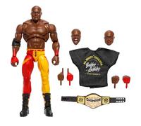 Mattel WWE Coffret Bobby Lashley Avec Figurine Articulée 15Cm, Accessoires Superstar Édition Ultimate, Tête+Mains Interchangeables, 30 Articulations, À Collectionner, Jouet Enfant, Dès 3 Ans, HWP52