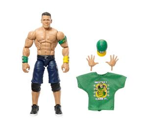 Mattel WWE Coffrets de figurines et accessoires Élite Grands Champions John Cena de 15 cm à collectionner avec mains interchangeables, tenue de combat et 25 points d’articulation HTX73