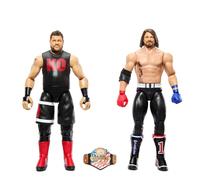 Mattel WWE Duel de Champions Coffret avec 2 figurines articulées et titre de championnat WWE HTW04