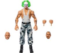 Mattel WWE Elite Collection Figurine et accessoires, Bushwhacker Luke avec mains interchangeables et pièces de construction