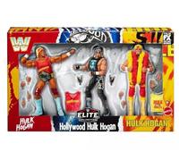Mattel WWE Elite Collection Hulkamania Lot de 3 figurines d'action 40e anniversaire