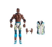 Mattel WWE Élite Kofi Kingston Figurine articulée de 15 cm à collectionner avec accessoires, Series 113, 25 points d’articulation et mains interchangeables, JCH89