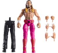 Mattel WWE Élite Seth « Freakin » Rollins Figurine articulée à Collectionner avec Accessoires, Premium Live Event, Coffret Wrestlemania avec éléments de la Figurine Howard Finkel, JCJ51